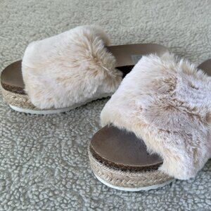 NEW Fur Top Slides by Dolce Vita